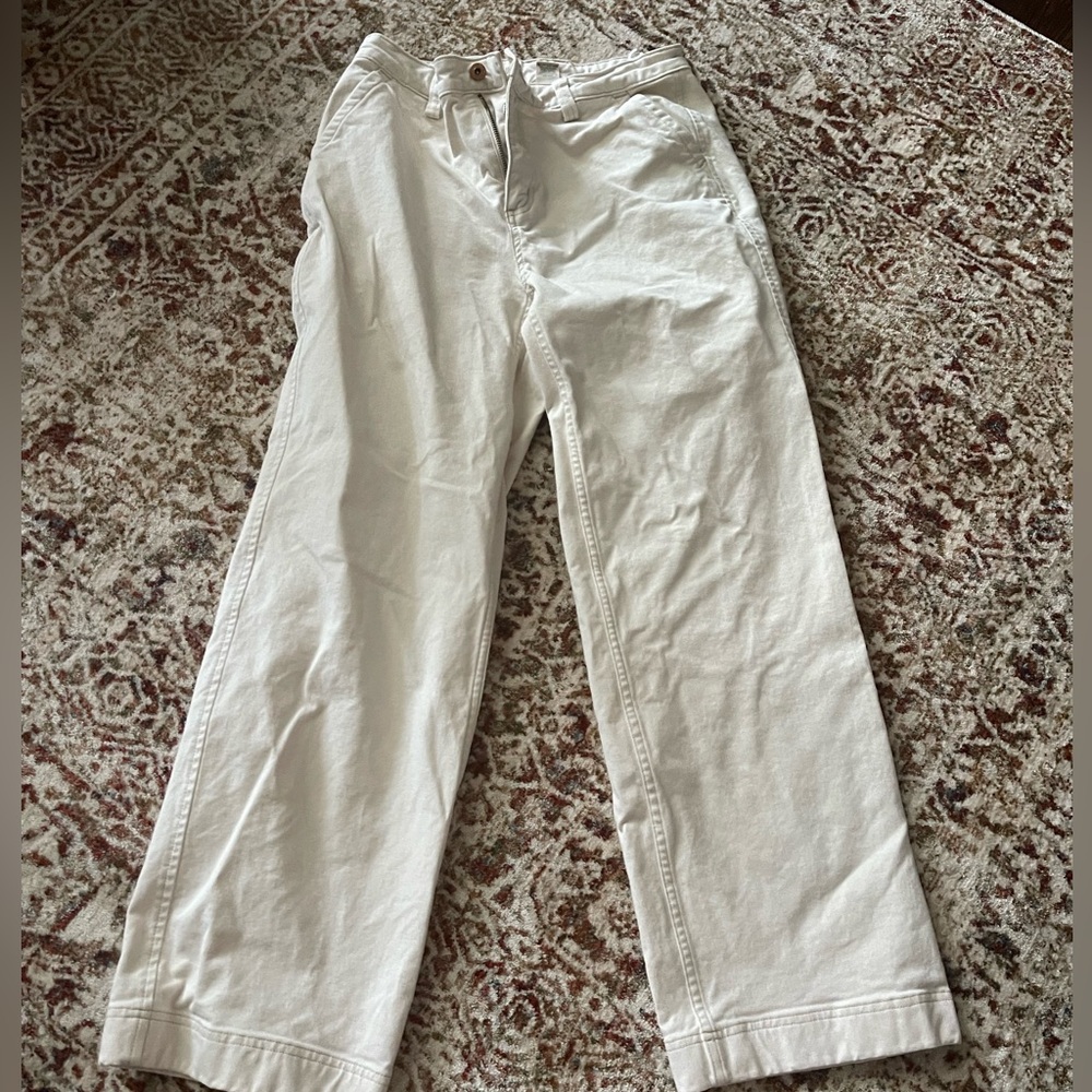 Duluth Trading Company Women's Makers Studio Pants Wide Leg Work Utility size 8